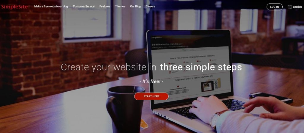 Simplesite Website Builder Homepage